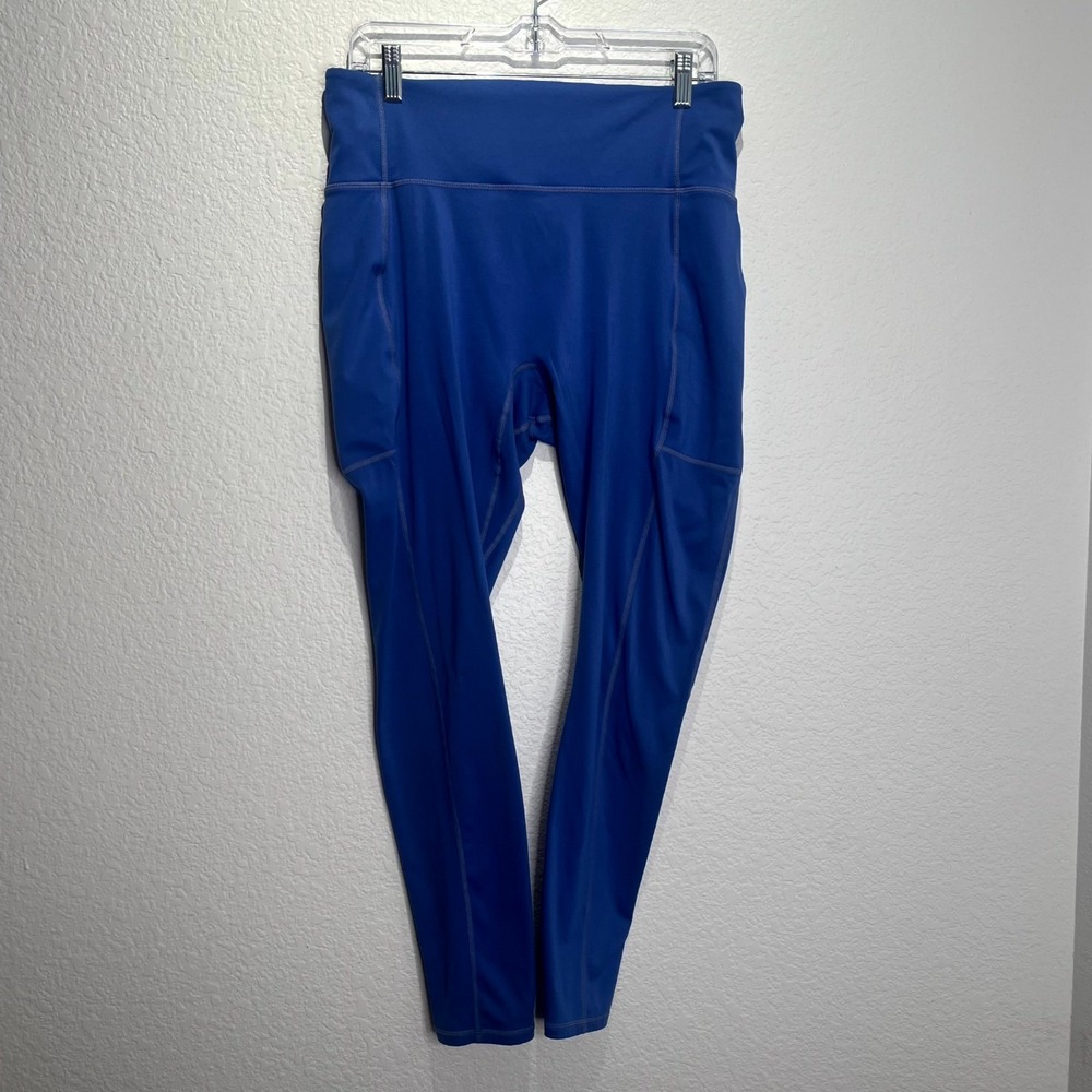 Fabletics Motion 365 Leggings Womens Blue High Waist Athletic Yoga Workout Large